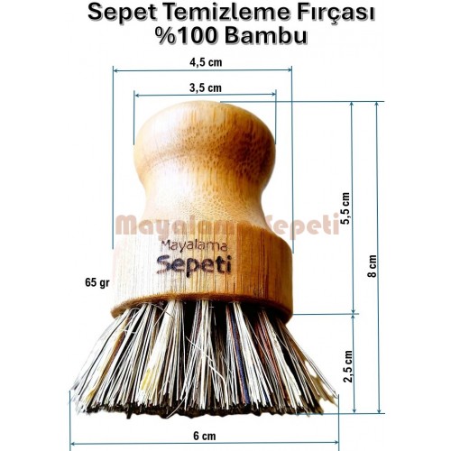 Sepet Temizleme Fırçası - %100 Bambu